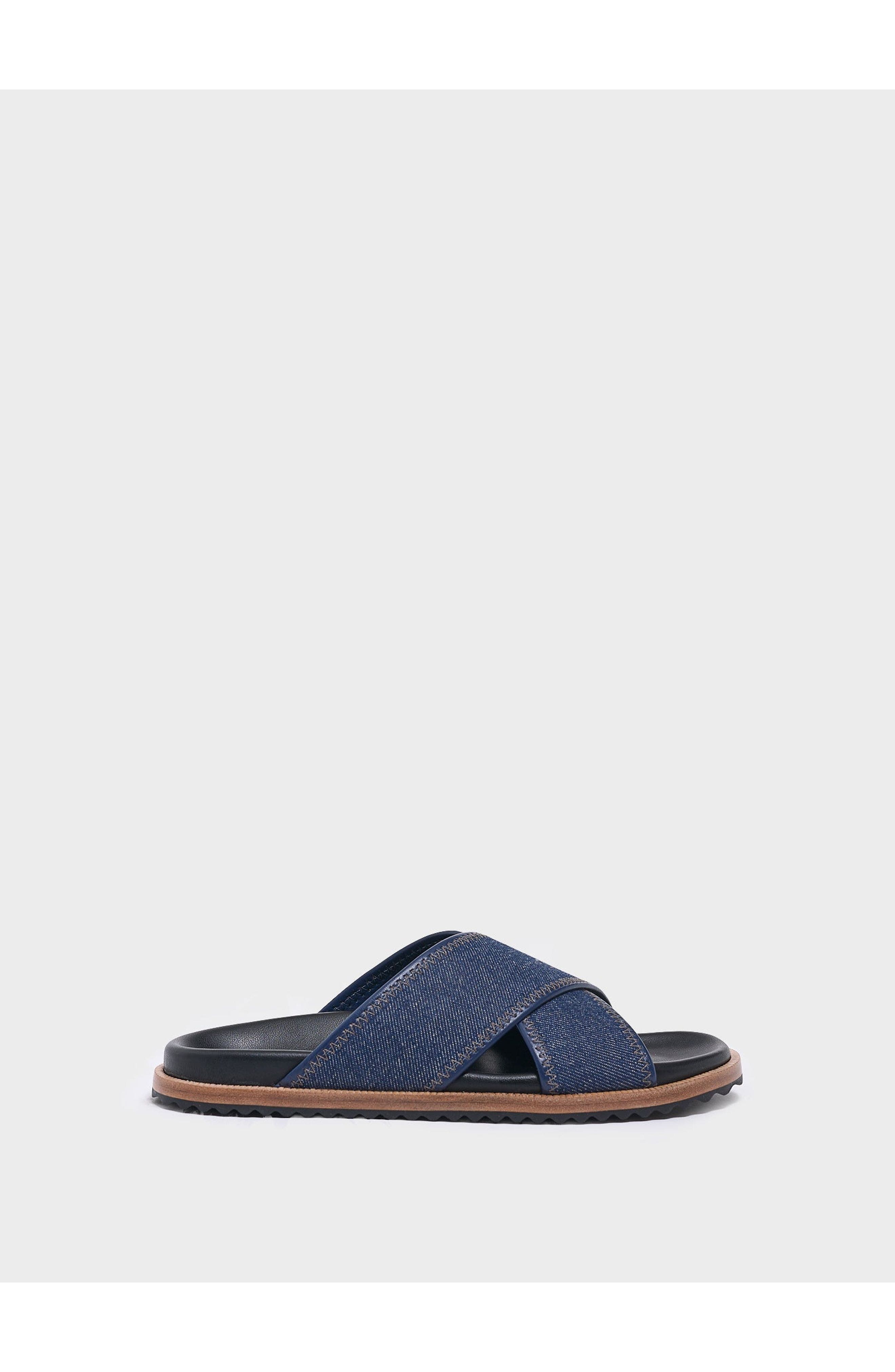 MARION PARKE Avery Molded Footbed | Denim, Main, color, Navy Denim