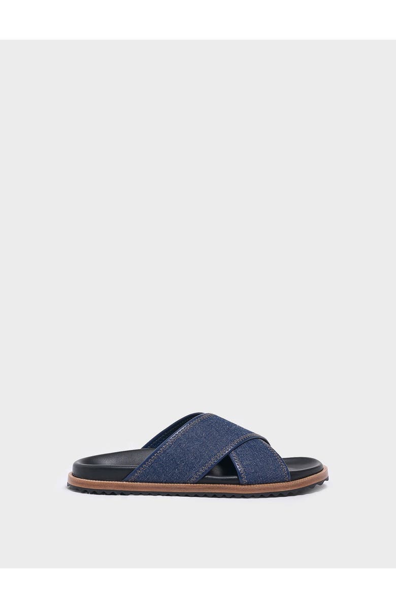 MARION PARKE Avery Molded Footbed | Denim, Main, color, Navy Denim