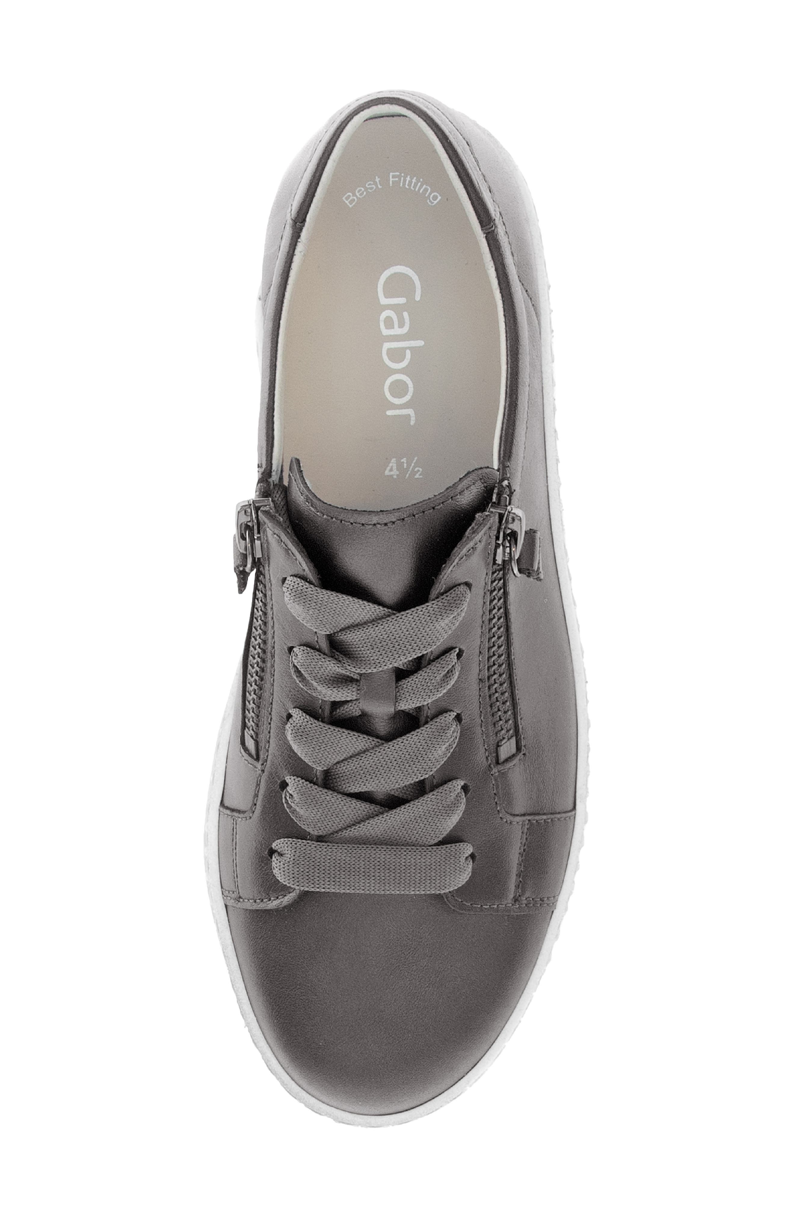Gabor Low Top Sneaker, Alternate, color, Antik Silver