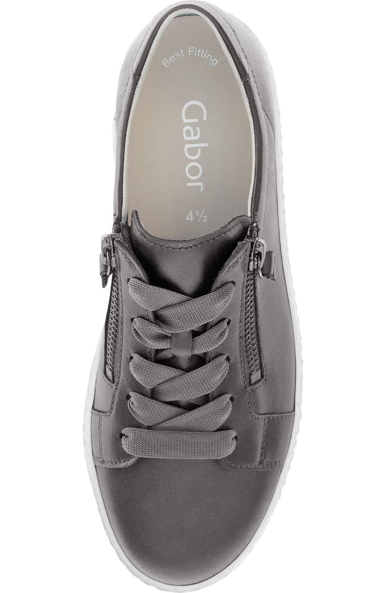 Gabor Low Top Sneaker, Alternate, color, Antik Silver