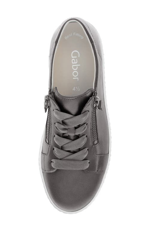 Gabor Low Top Sneaker In Gray