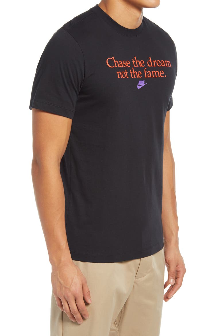 Chase the Dream Graphic Tee, Alternate, color, BLACK