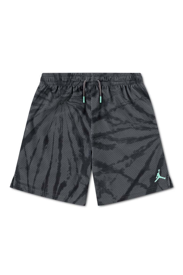 Kids' Tie Mesh Drawstrin Shorts, Main, color, IRON GRAY
