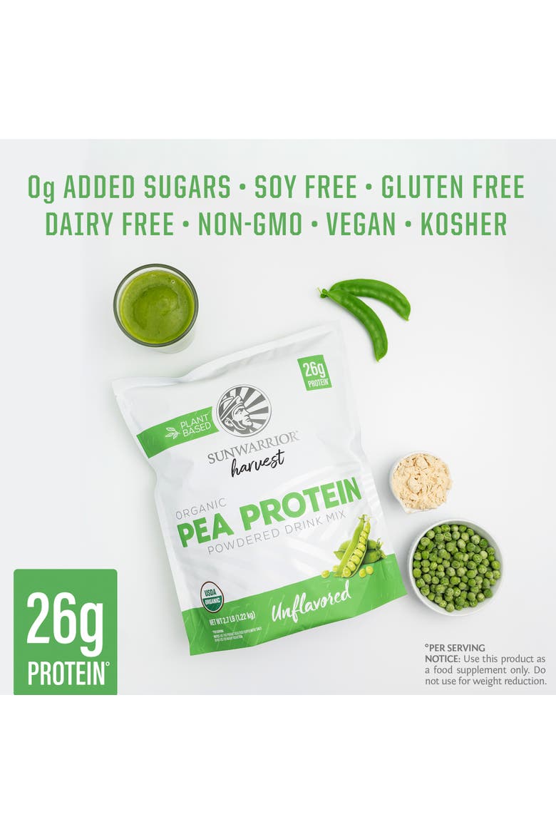 Organic Harvest Pea Protein Powder 1225g Pouch, Alternate, color, No Color