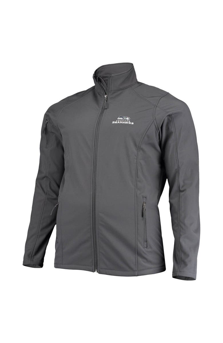 DUNBROOKE Men's Dunbrooke Gray Seattle Seahawks Big & Tall Sonoma Softshell Full-Zip Jacket, Alternate, color, Gray