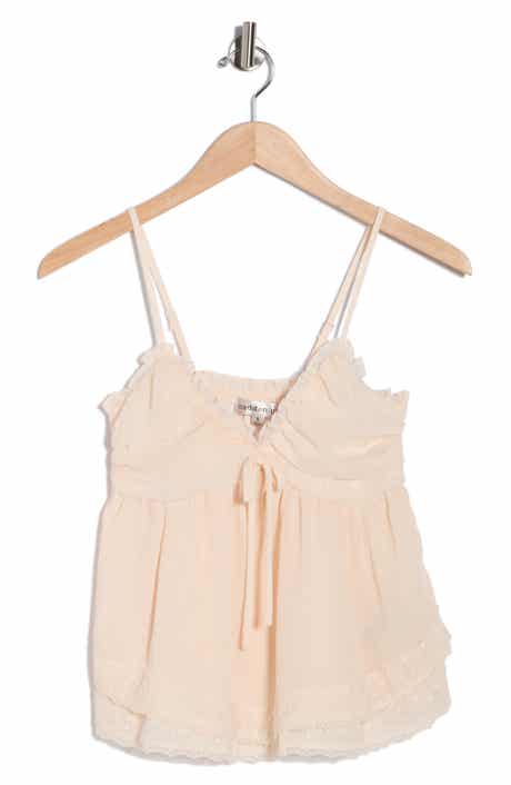 Madden Girl Double Tier Lace Trim Cami