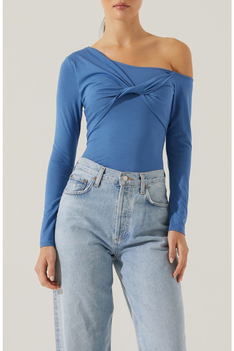 Kora One-Shoulder Top, Main, color, BLUE