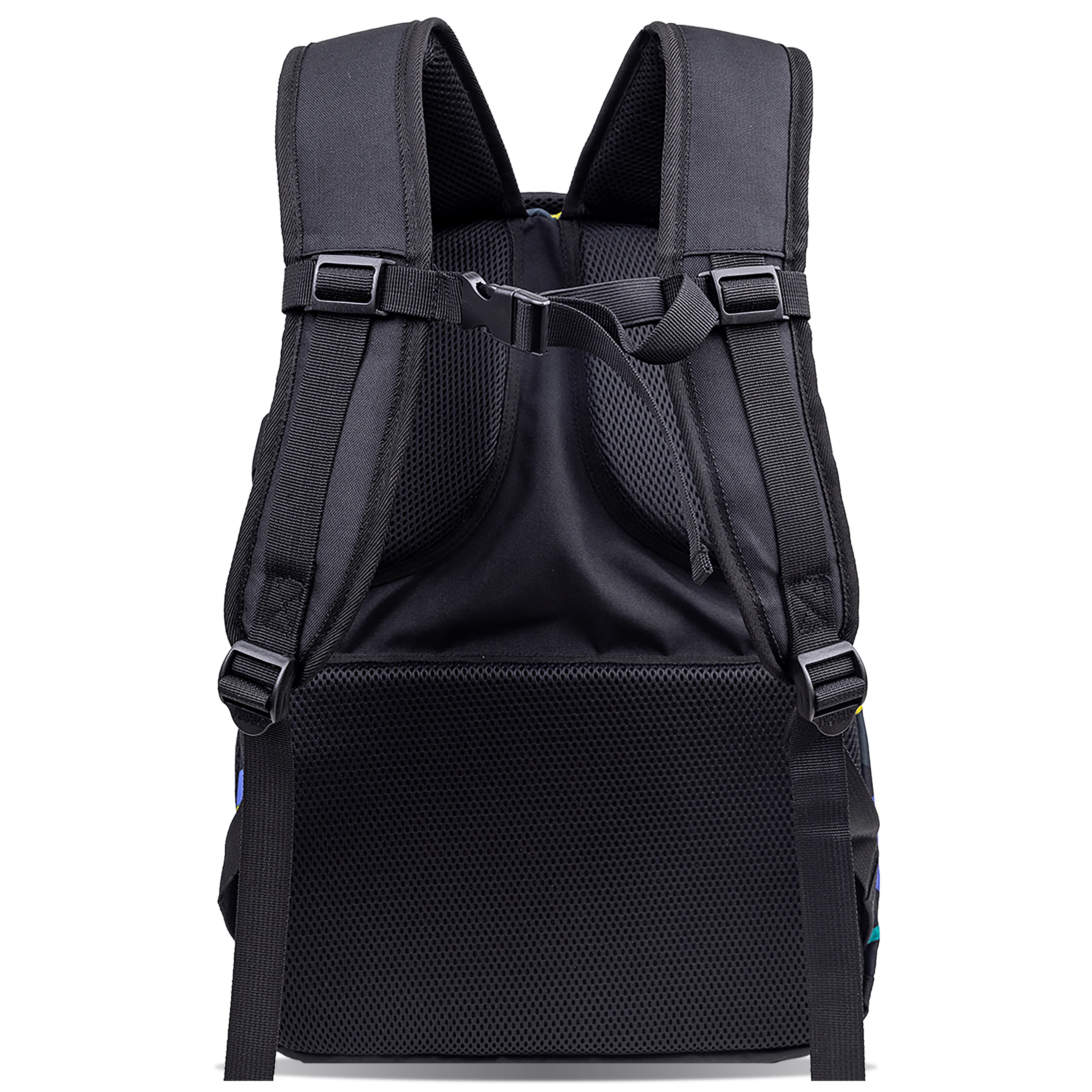 J World Atom Laptop School Backpack, Alternate, color, Cubes