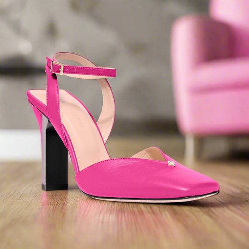 Hope Ankle Strap Heels - High, Alternate, color, FUSCHIA/PINK