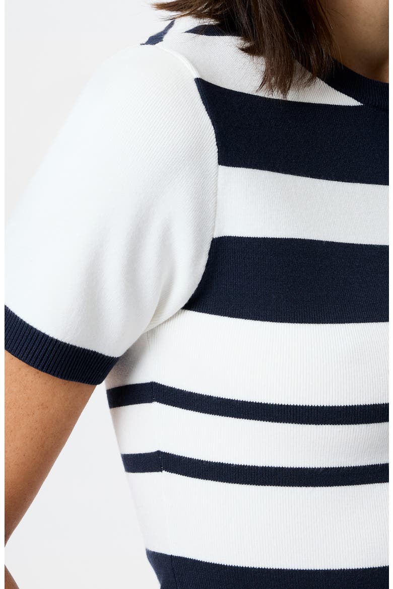 Maxime Stripe Short Sleeve Top, Alternate, color, SUMMERWHITE-MARINE