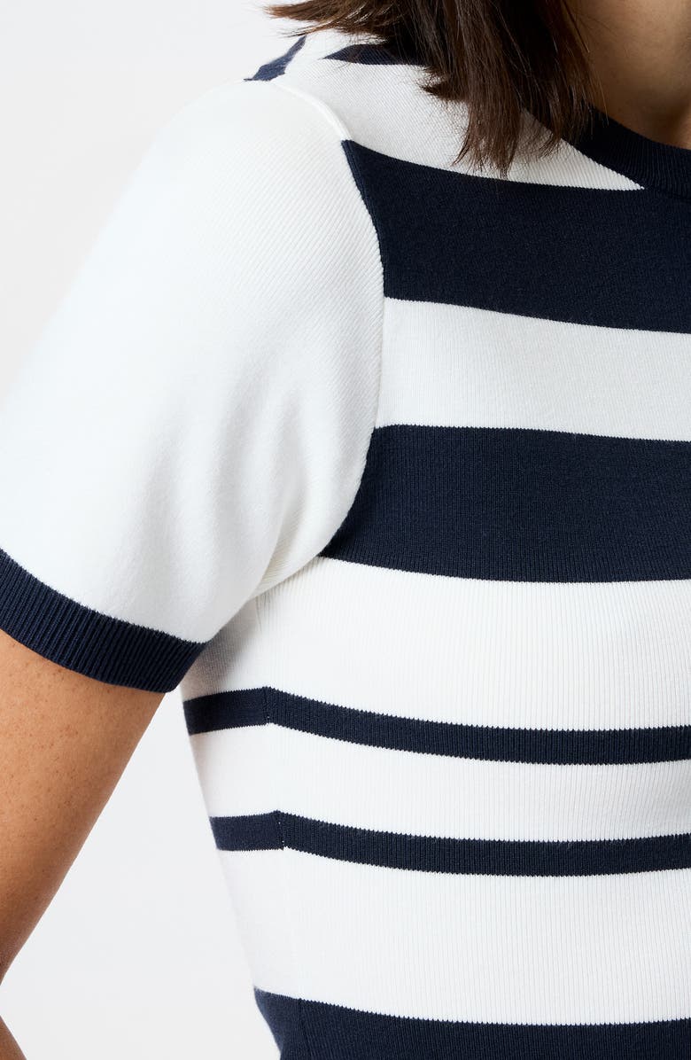French Connection Maxime Stripe Short Sleeve Top, Alternate, color, 