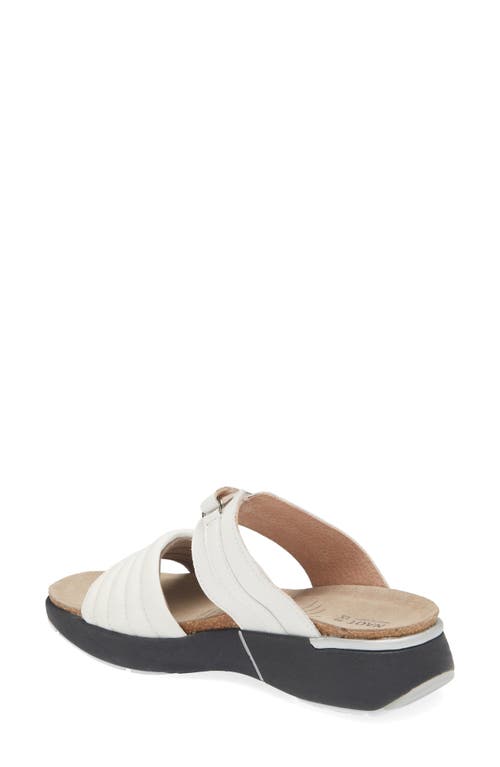 Naot Vesta Sandal In Soft White Leather
