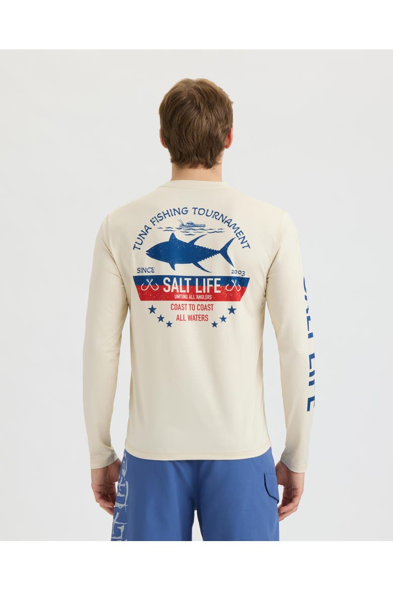 Tuna Tournament Long Sleeve SLX Performance Tee, Alternate, color, Chalk