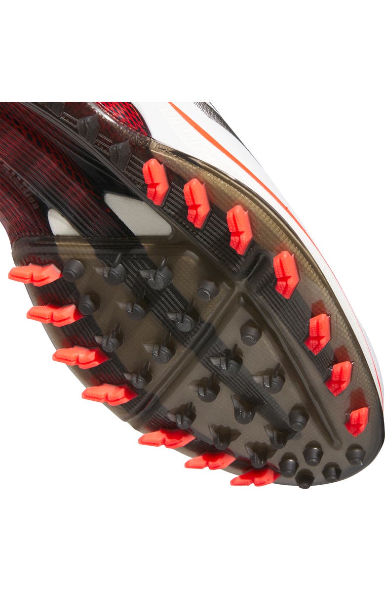 adidas Adizero ZG Waterproof Golf Shoe, Alternate, color, White/ Lucid Red/ Core Black