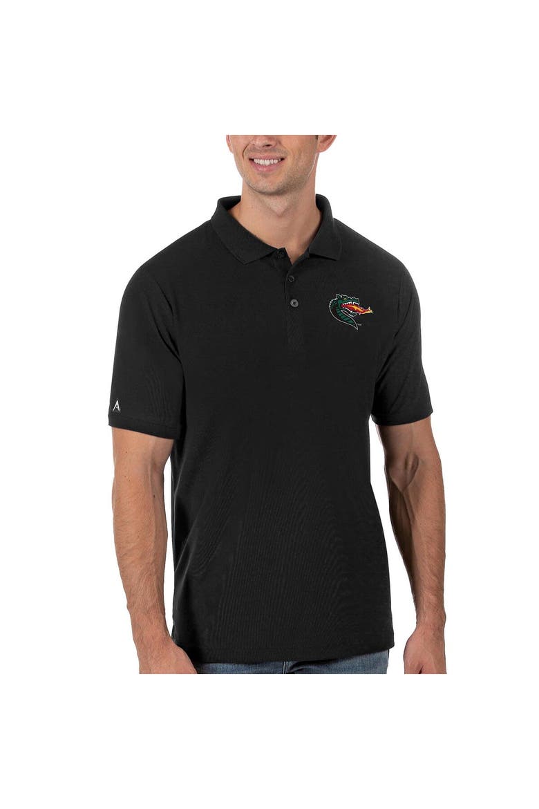 Men's Antigua Black UAB Blazers Legacy Pique Polo, Alternate, color, Black