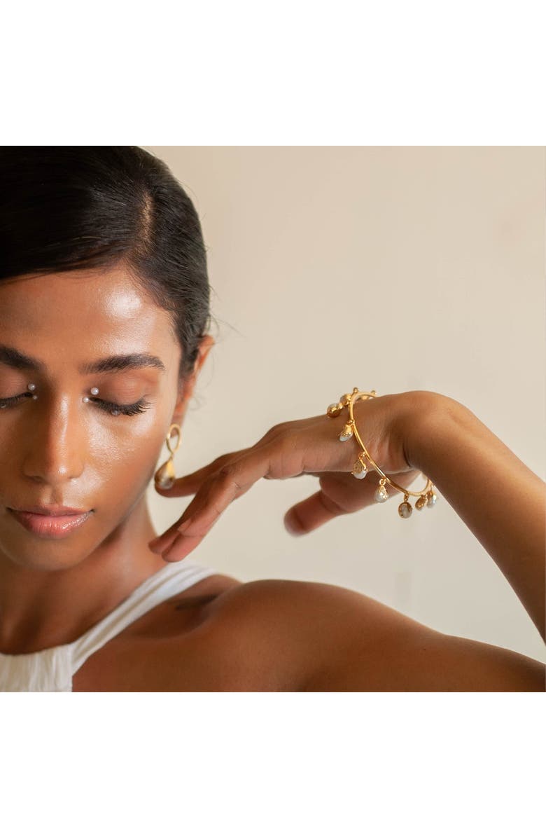 Dhwani Bansal ASARA BANGLE, Alternate, color, Gold Plated