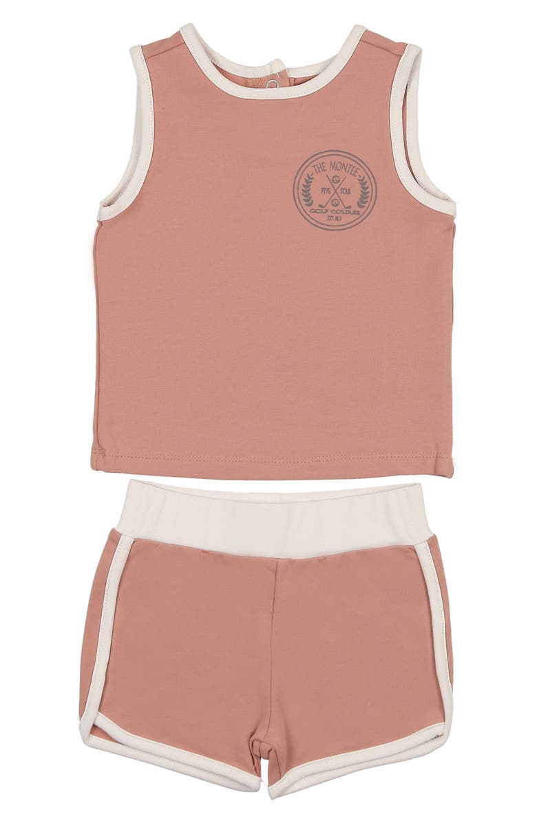 Manière Kids' Montee Golf Course Tank Top & Shorts Set, Main, color, Mauve