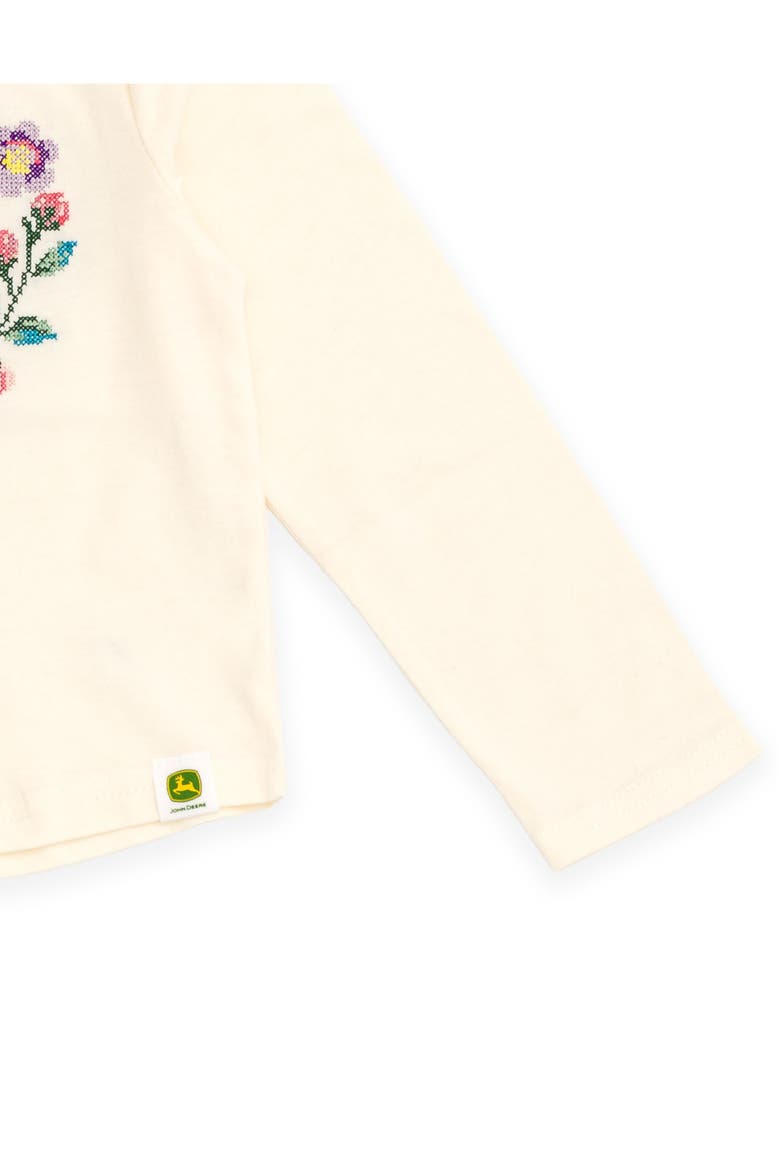 Girls' Long Sleeve T-Shirt, Alternate, color, Classic Cream
