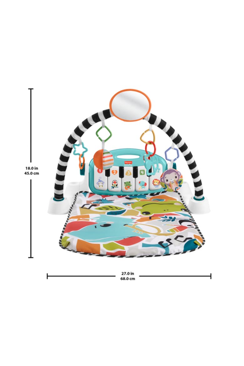 Glow and Grow Kick & Play Piano Gym, Alternate, color, BLUE