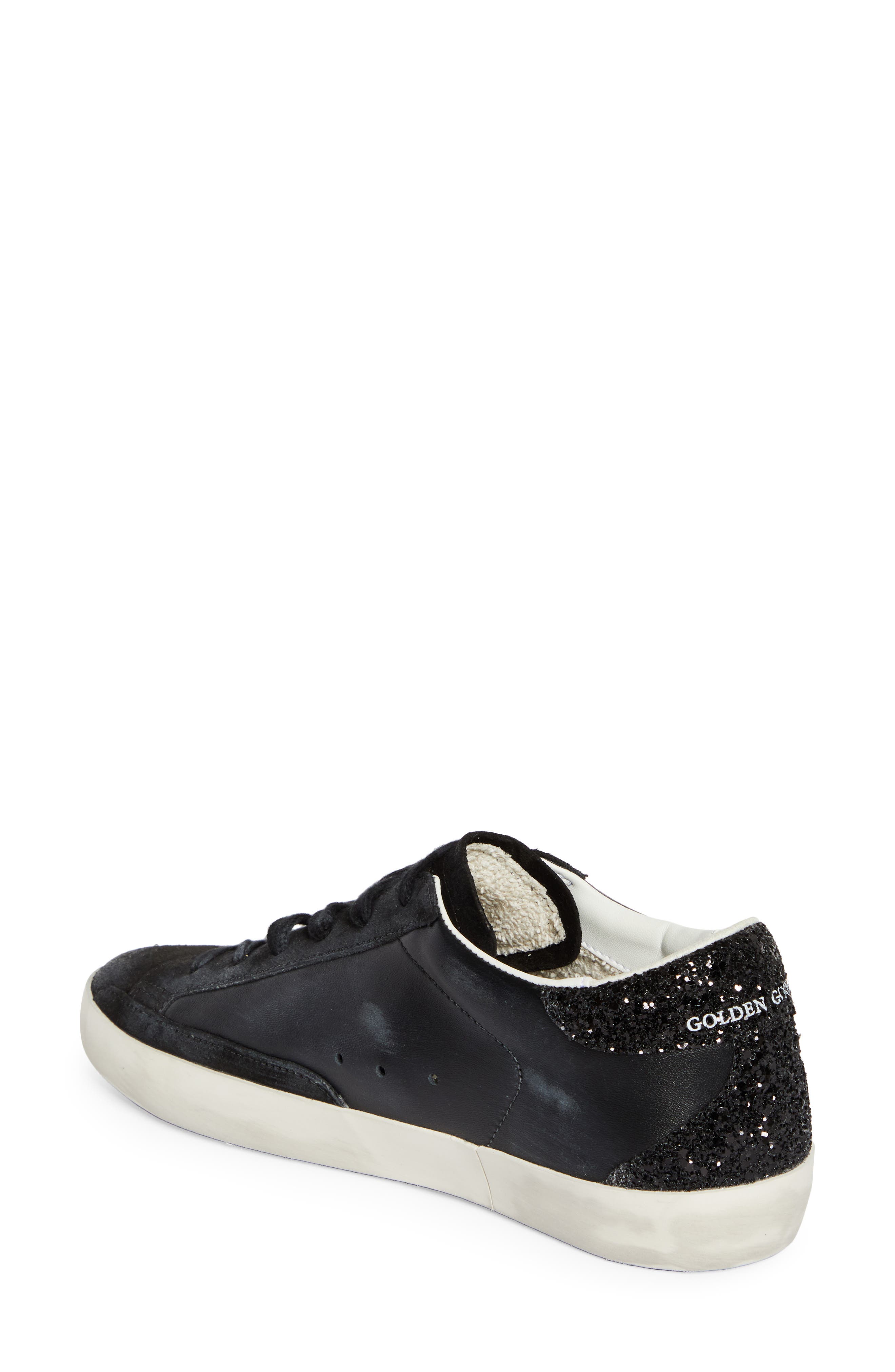 Golden Goose Super-Star Low Top Sneaker, Alternate, color, Black
