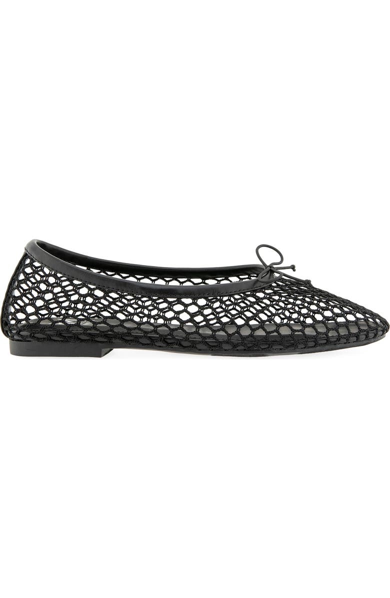 Rebecca Minkoff Bunny Mesh Ballet Flat, Alternate, color, Black