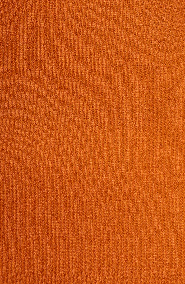 Vince V-Neck Ribbed Cashmere Sweater, Alternate, color, Dark Ginger