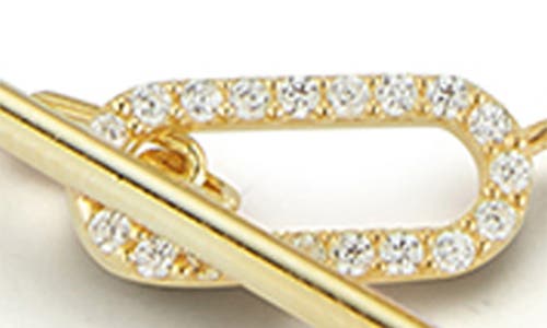 Glaze Jewelry Cubic Zirconia Toggle Bracelet In Gold