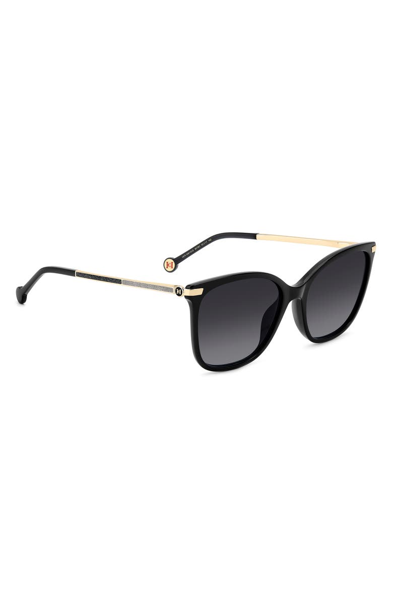 55mm Gradient Rectangular Sunglasses