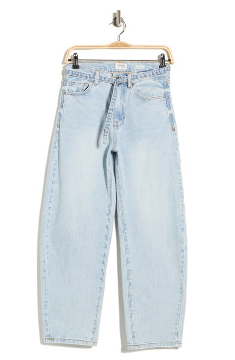 Jessica High Rise Belted Ankle Barrel Leg Jeans (Logan)