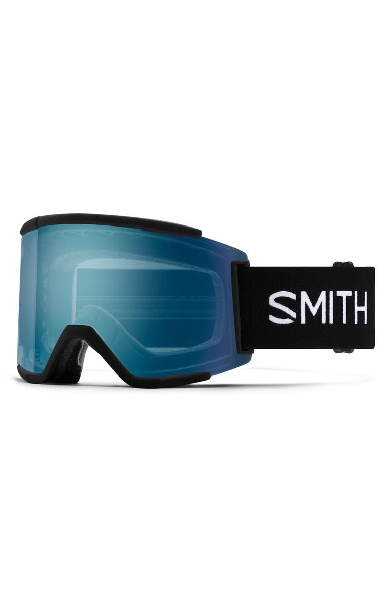 Smith Squad XL Special Fit Snow Goggles, Main, color, Black / Everyday Blue Mirror