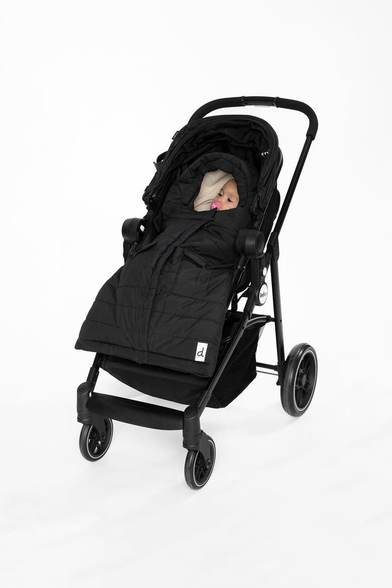 Evolutive Waterproof Footmuff for Car Seats and Strollers, Alternate, color, Noir