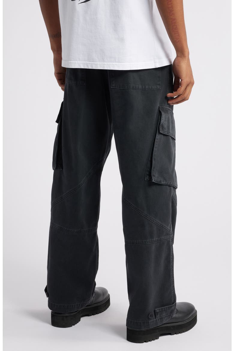 Wilson Wide Leg Cargo Jeans, Alternate, color, VINTAGE BLACK