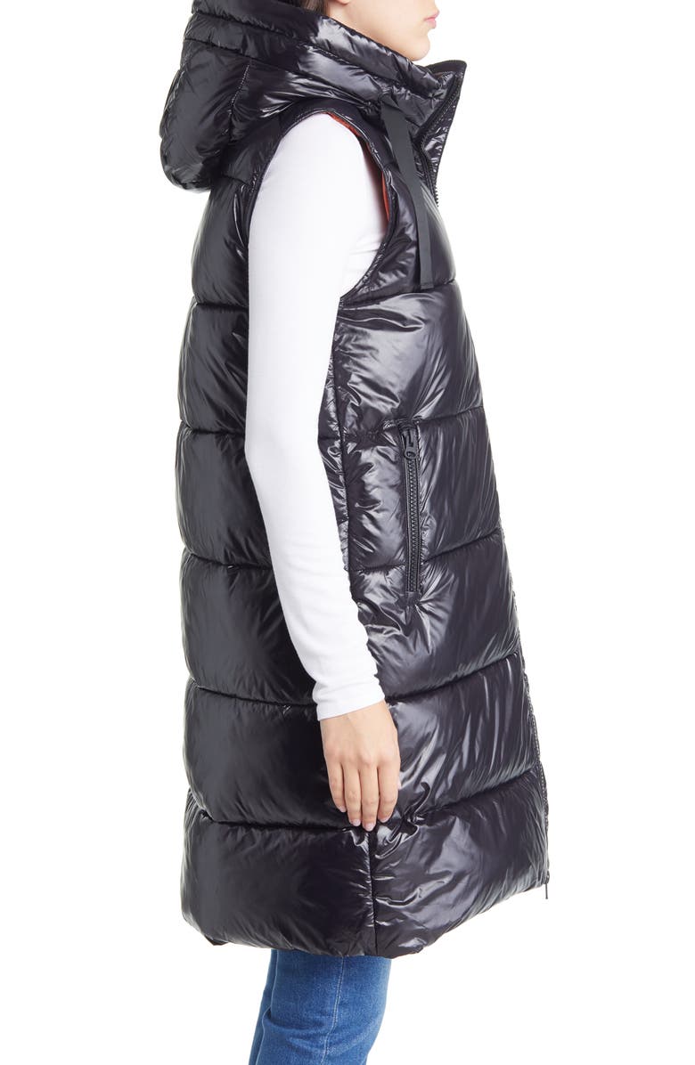 Save The Duck Iria Long Puffer Vest, Alternate, color,