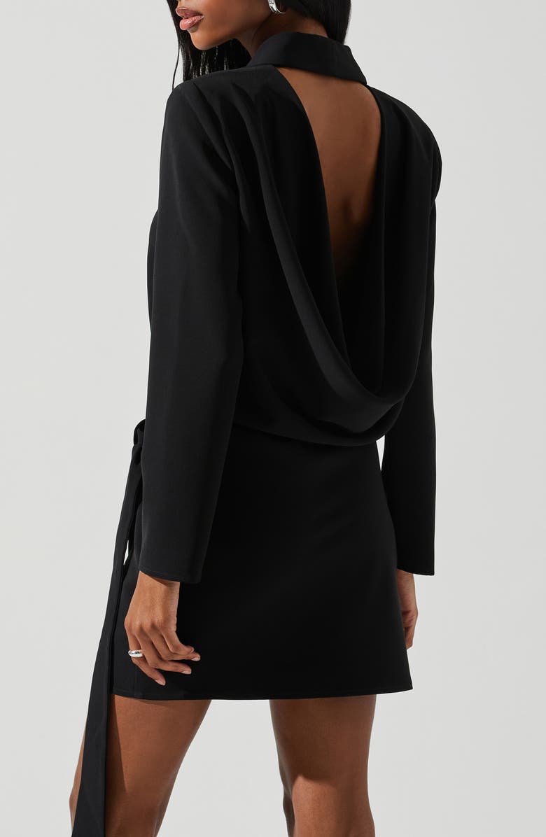 ASTR the Label Graciela Cutout Long Sleeve Wrap Blazer Minidress, Alternate, color,