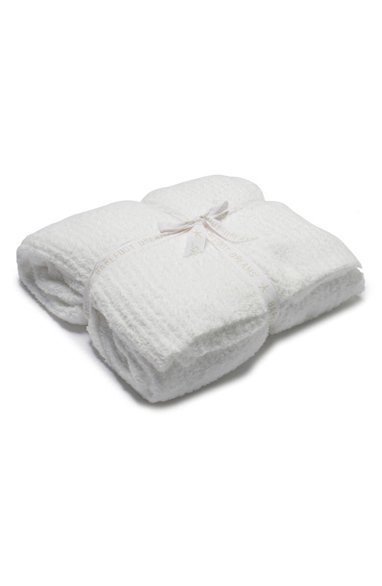 Barefoot Dreams<sup>®</sup> CozyChic<sup>®</sup> Ribbed Bed Blanket, Alternate, color, White