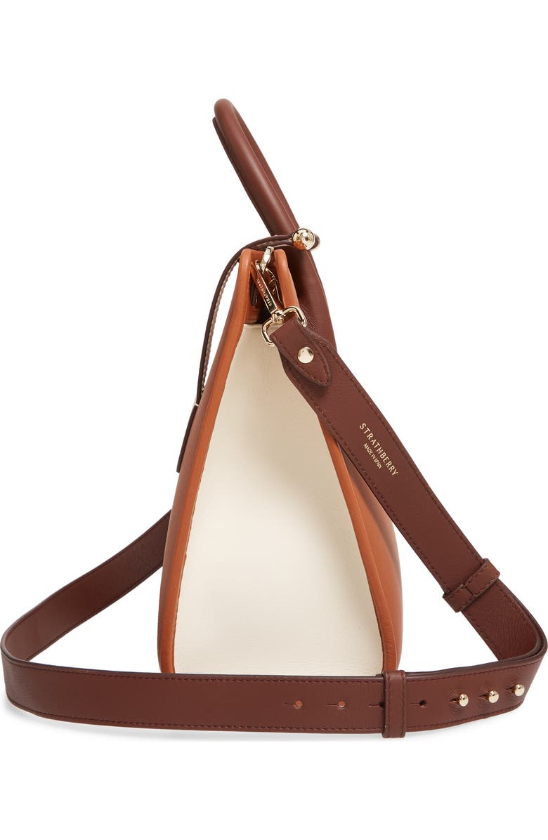 Strathberry Tricolor Midi Leather Tote, Alternate, color,