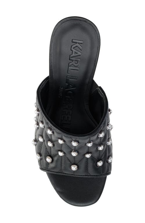 Karl Lagerfeld Aviva Platform Sandal In Black