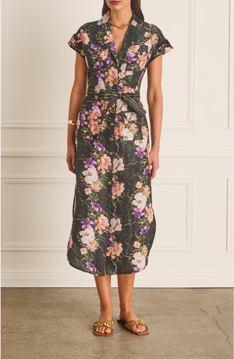 Aqua Blu Button Up Camilla Dress, Main, color, Black