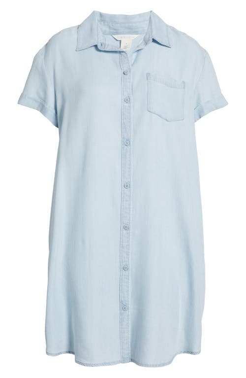 Caslonr Caslon(r) Chambray Shirtdress In Light Wash