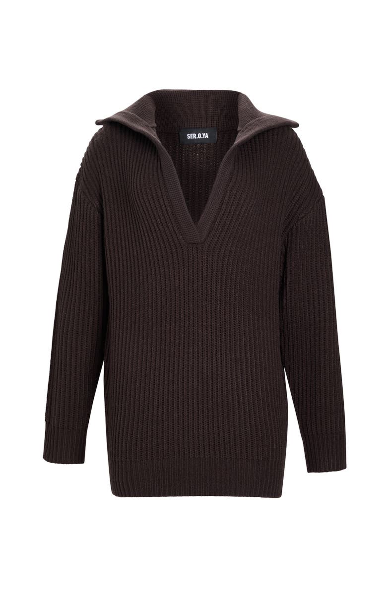 SER.O.YA Shy Oversized Sweater Dress, Alternate, color,