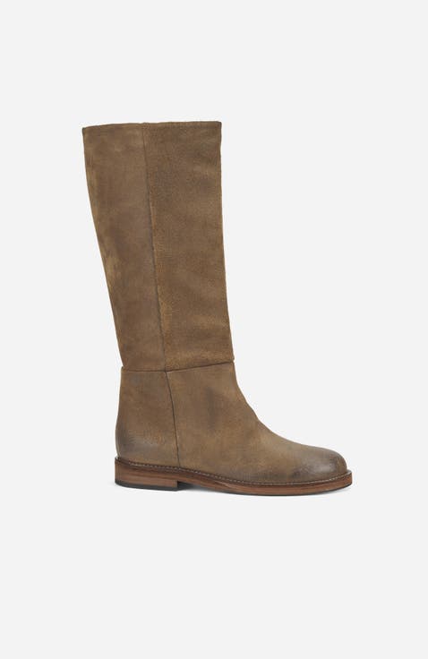 Zenit Pull-On Tube Leather Boot