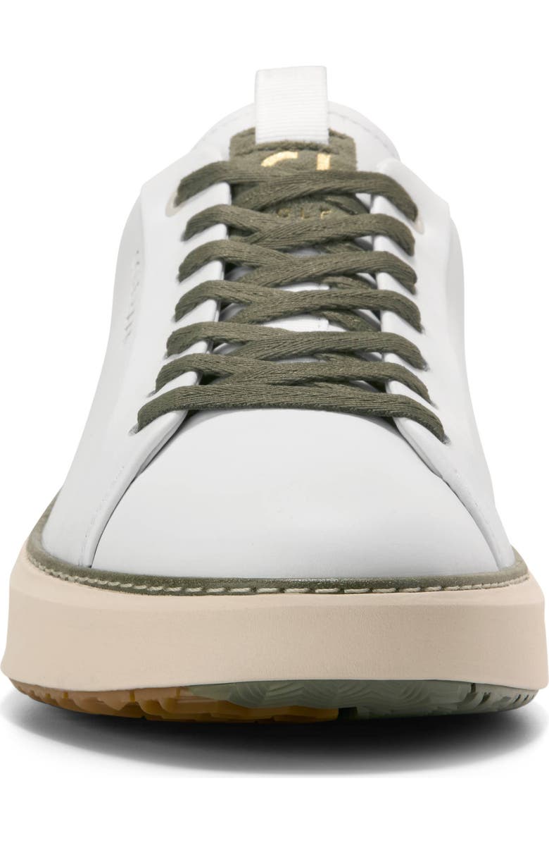 Cole Haan GrandPro Topspin Waterproof Golf Shoe, Alternate, color, White / Dusty Olive Suede