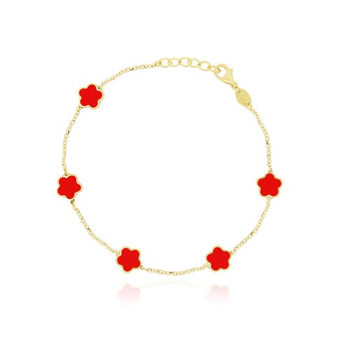 Coral Flower Bracelet
