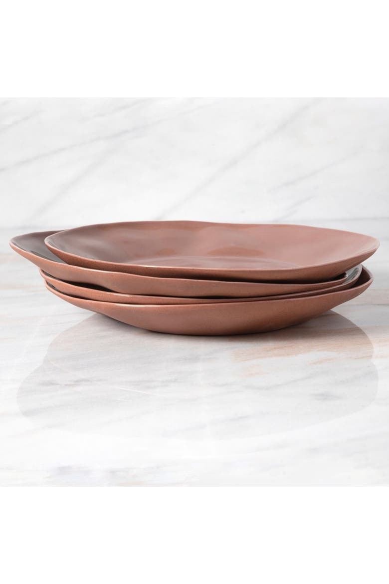 Tam Stoneware Side Plate - Set of 4, Alternate, color, Terracotta Rose