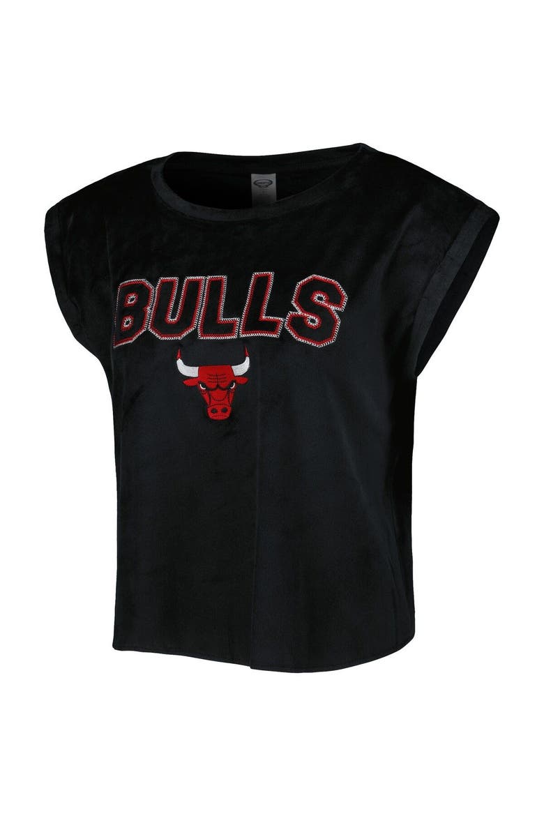 Women's Concepts Sport Black Chicago Bulls Intermission T-Shirt & Shorts Sleep Set, Alternate, color, Black