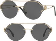 Versace Rock Icons Medusa 61mm Metal Sunglasses