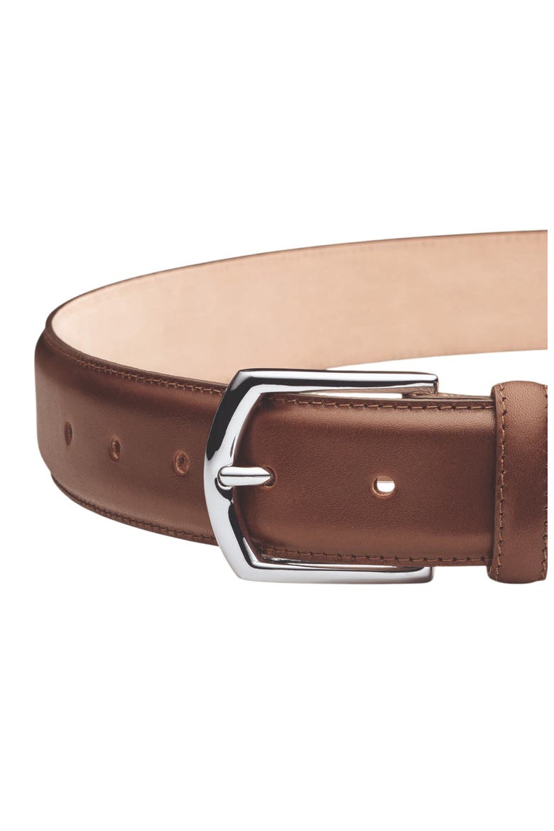 Leather Belt, Main, color, Tan