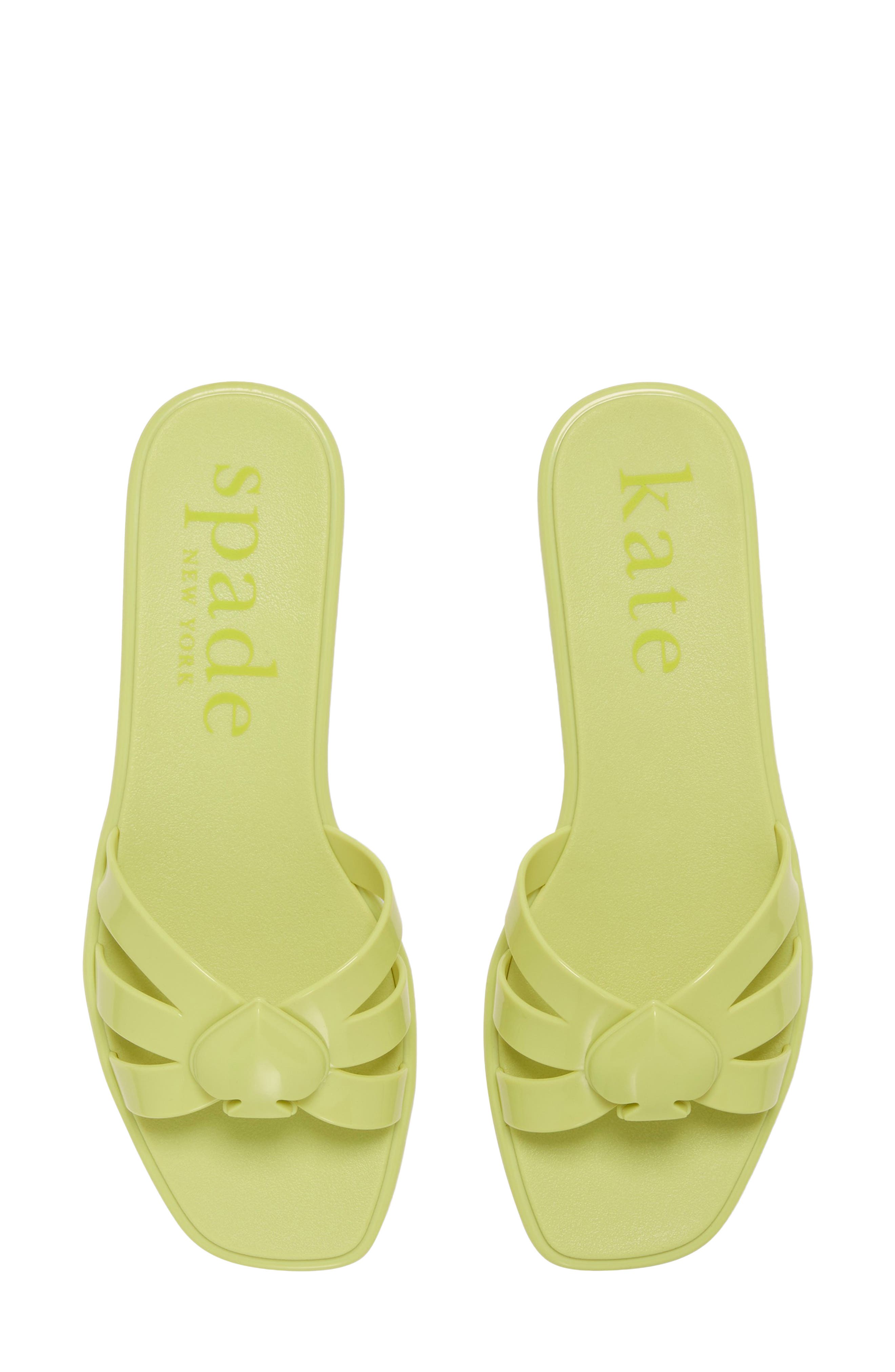 sculpted spade jelly slide sandal, Alternate, color, BOSC PEAR