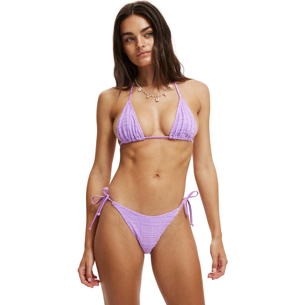 COTTON ON BODY FIXED TIE SIDE BRAZILIAN BIKINI BOTTOM