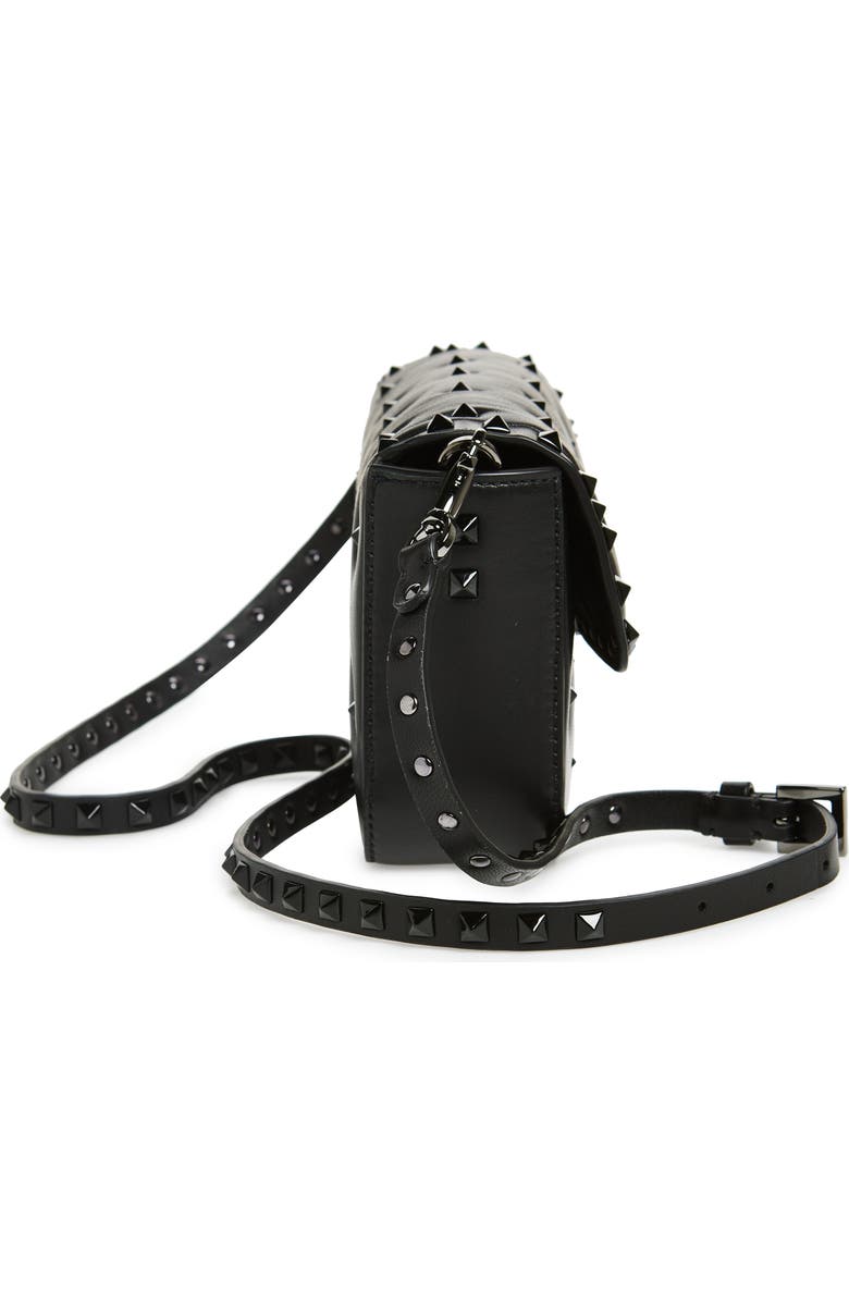Valentino Garavani Rockstud Leather Shoulder Bag, Alternate, color,
